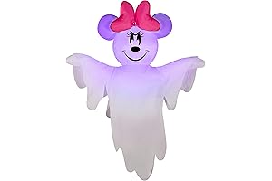 Gemmy Airblown Hanging Minnie Mouse Disney: Greet Trick-or-Treaters with Halloween Delight