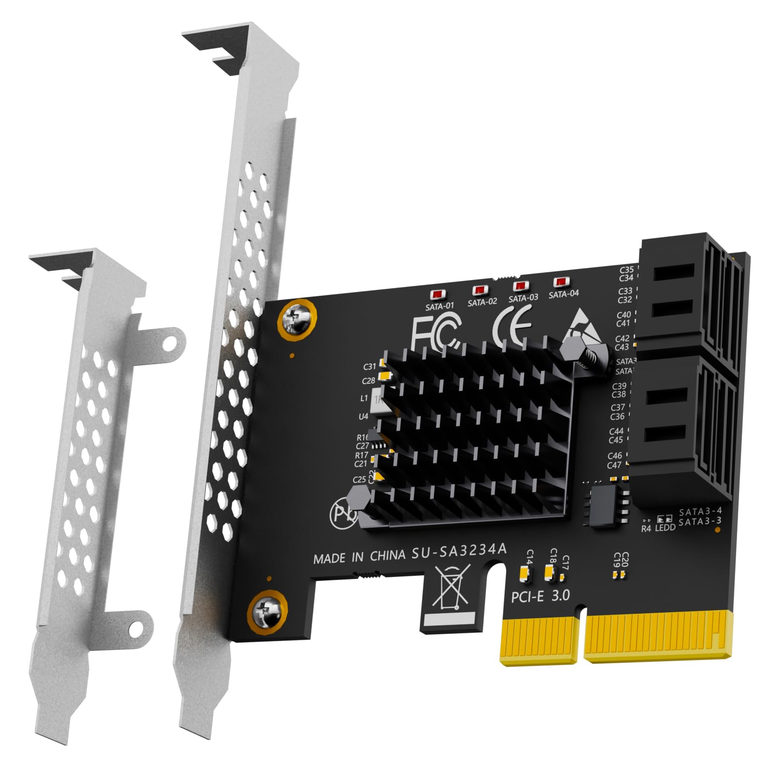 GLOTRENDS 6 Port SATA Expansion Card - Add 6 Drives! -12