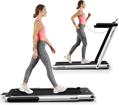 GoPlus 2-in-1 Folding Treadmill