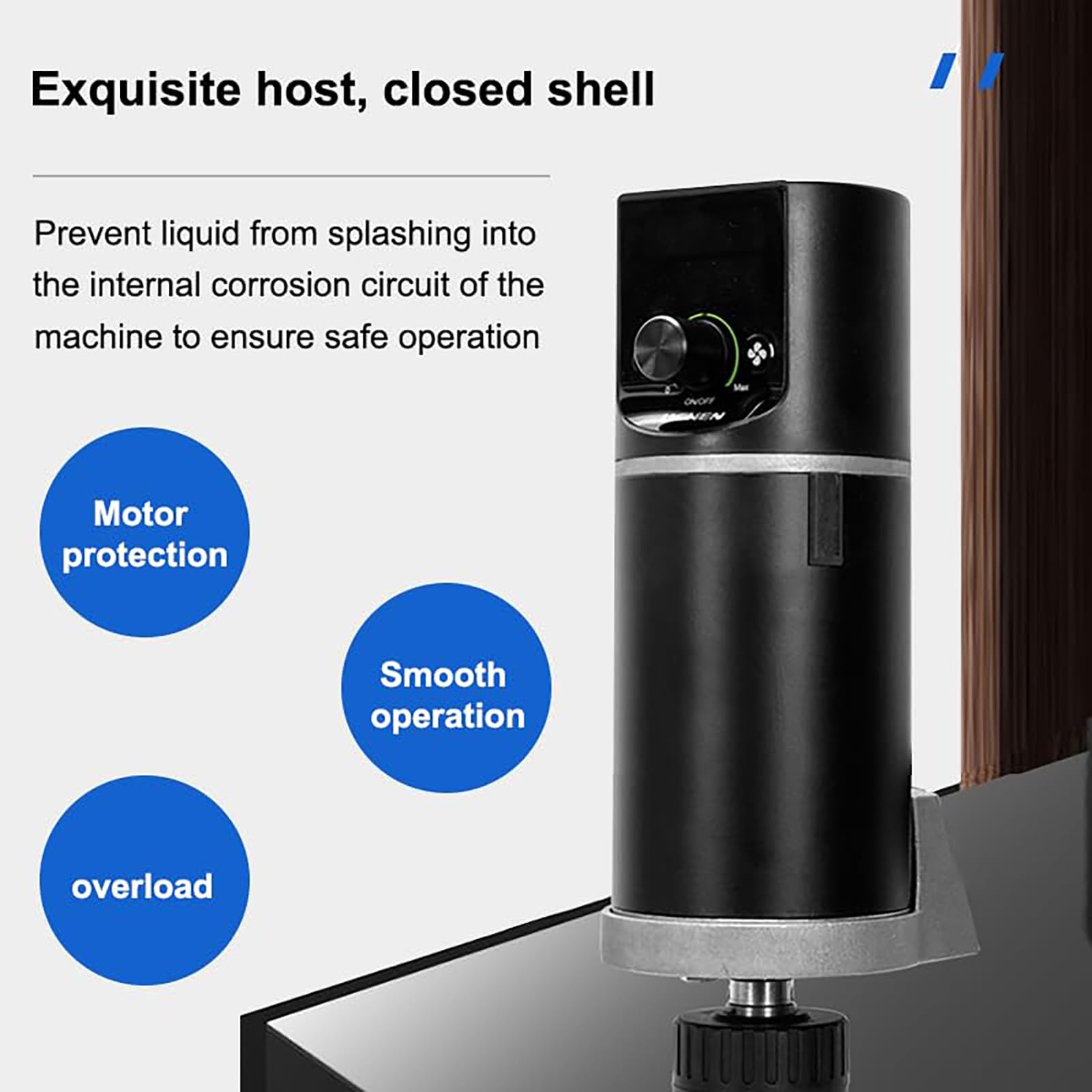 Mezclador agitador digital con temporizador y ajuste de velocidad para uso en laboratorio, capacidad de 40 L, 100-2000 rpm