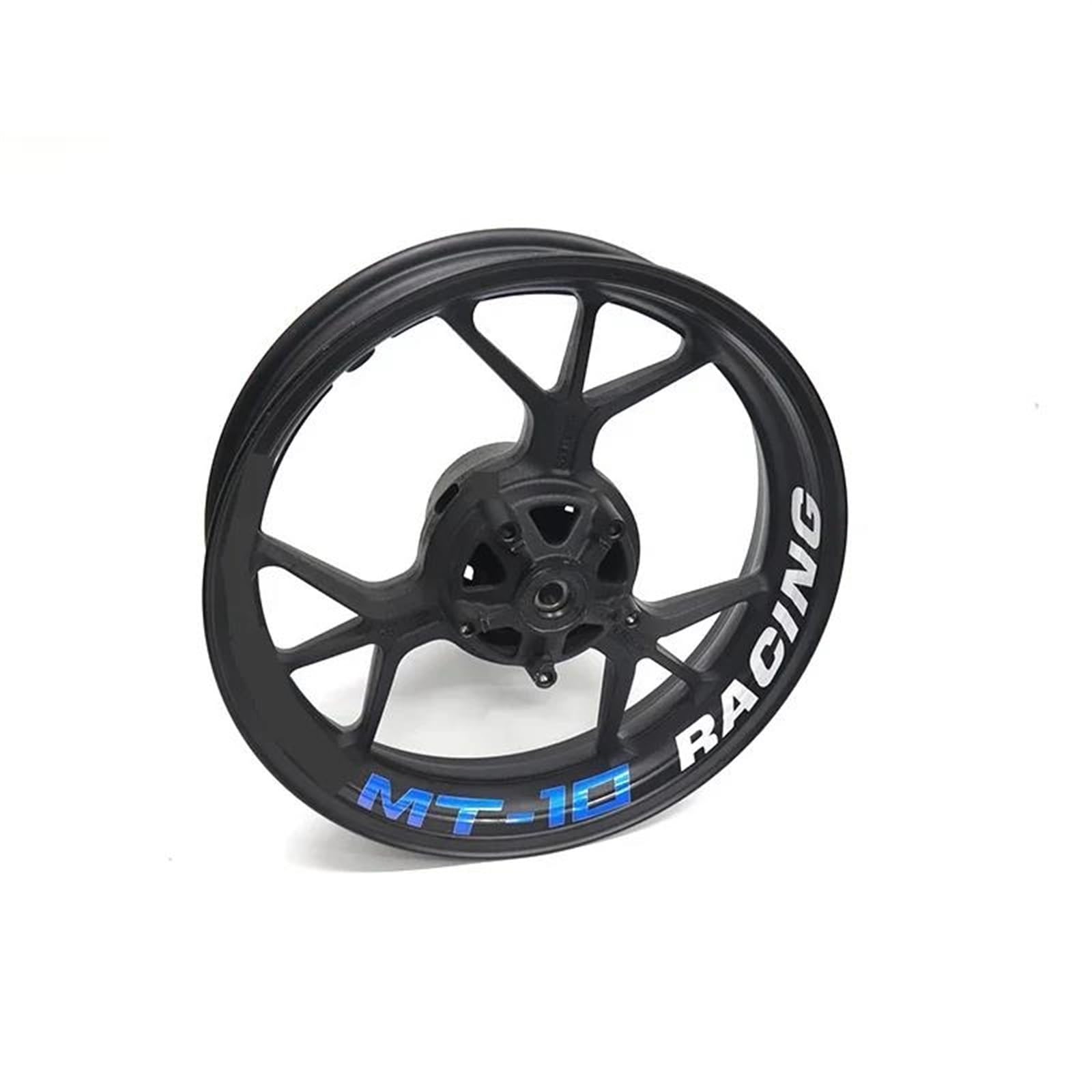 Stickers Motorcycle Accessories Wheel Stickers Reflective Rim Motorbike Waterproof Decals for Yamaha MT-10 Mt10(Style 7)