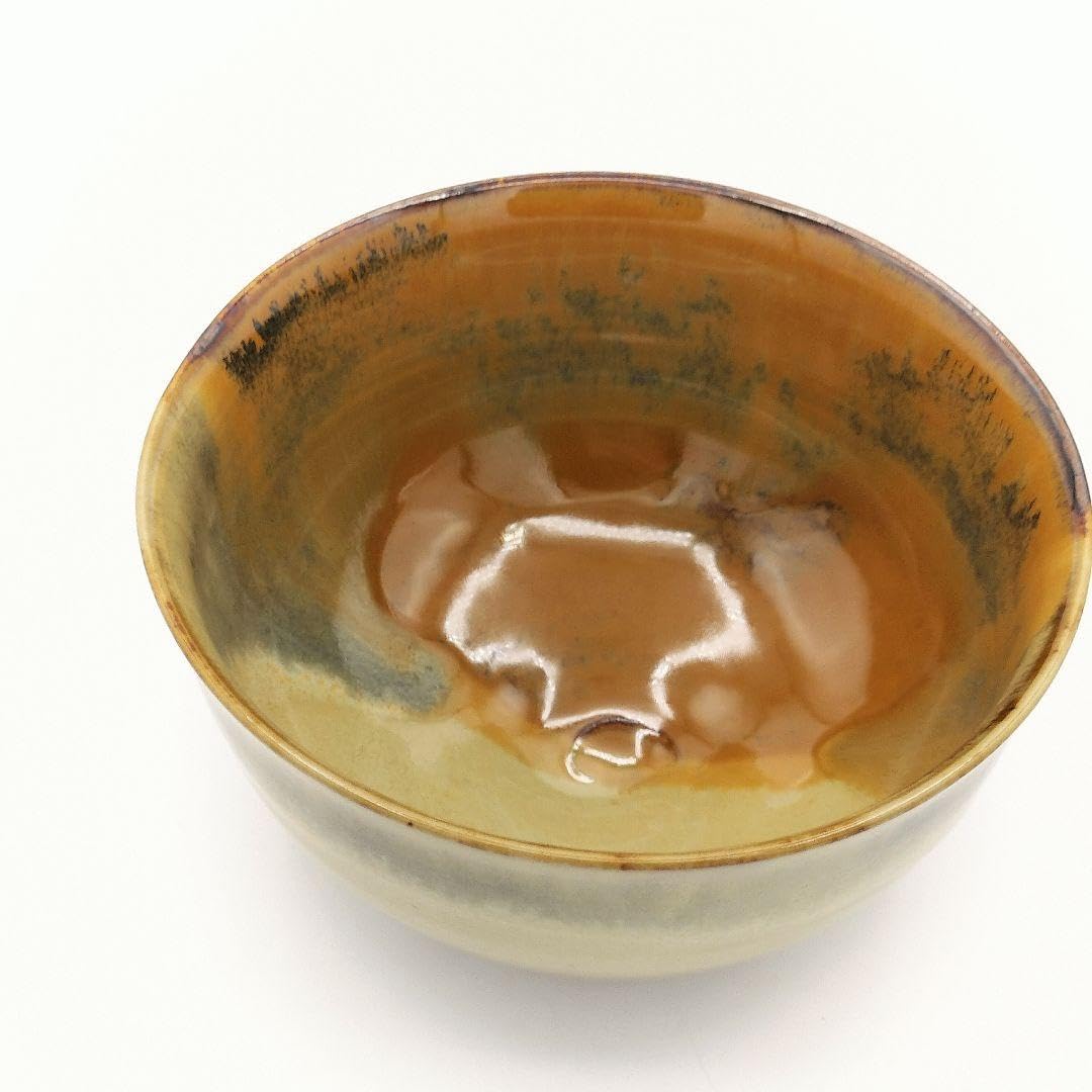 Amazon.co.jp: 773 高取茶碗 味楽窯14代 亀井正久 茶道具 茶道 茶碗