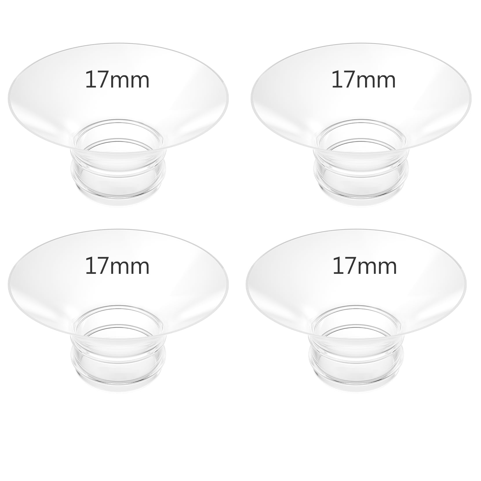 Breast Pump Parts Compatible with Momcozy V1/V2, Flange Insert Replacement Accessories for 24mm Shield, 17mm