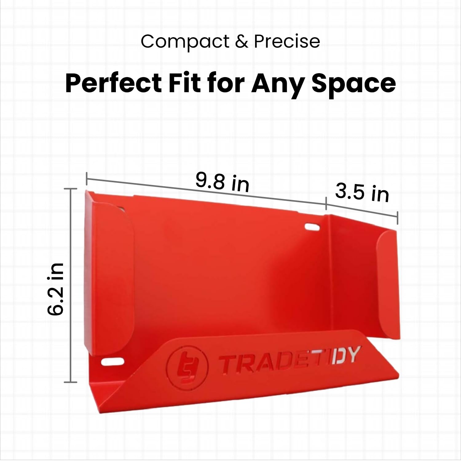 Tradetidy Boîte à gants en latex / nitrile / jetable - Idéal pour camionnettes, garages, ateliers - Fabriqué en acier (rouge)