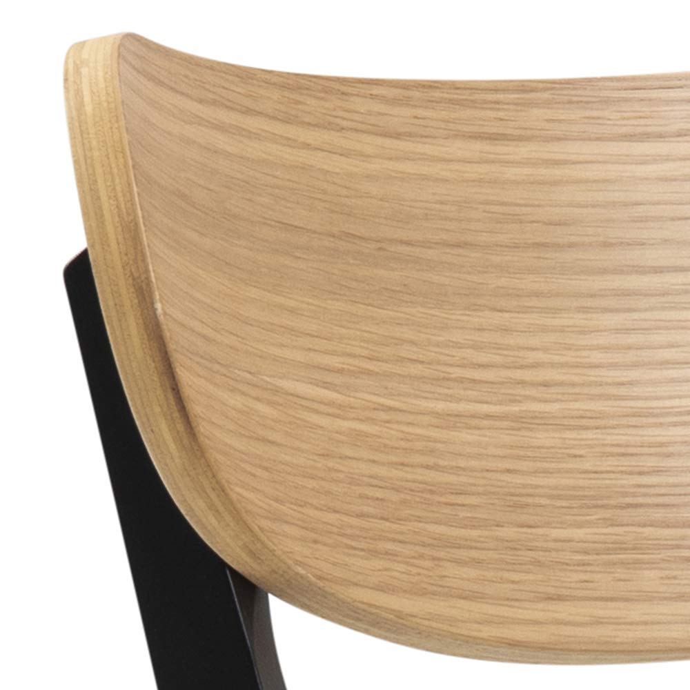 AC Design Furniture Roxanne Chaises de Salle à Manger 2 pièces, Lot de 2 Chaises de Cuisine en Bois, Meubles de Salle à Manger, Style Scandinave Rétro, H: 79,5 x L: 45 x P: 55 cm