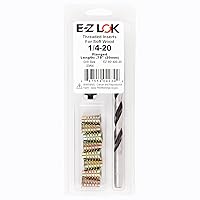 Vista 14 de E-Z LOK Kit de reparación de rosca hexagonal E-Z para insertos roscados con brida para madera blanda 1/4-20 x 13mm, perforador, herramienta
