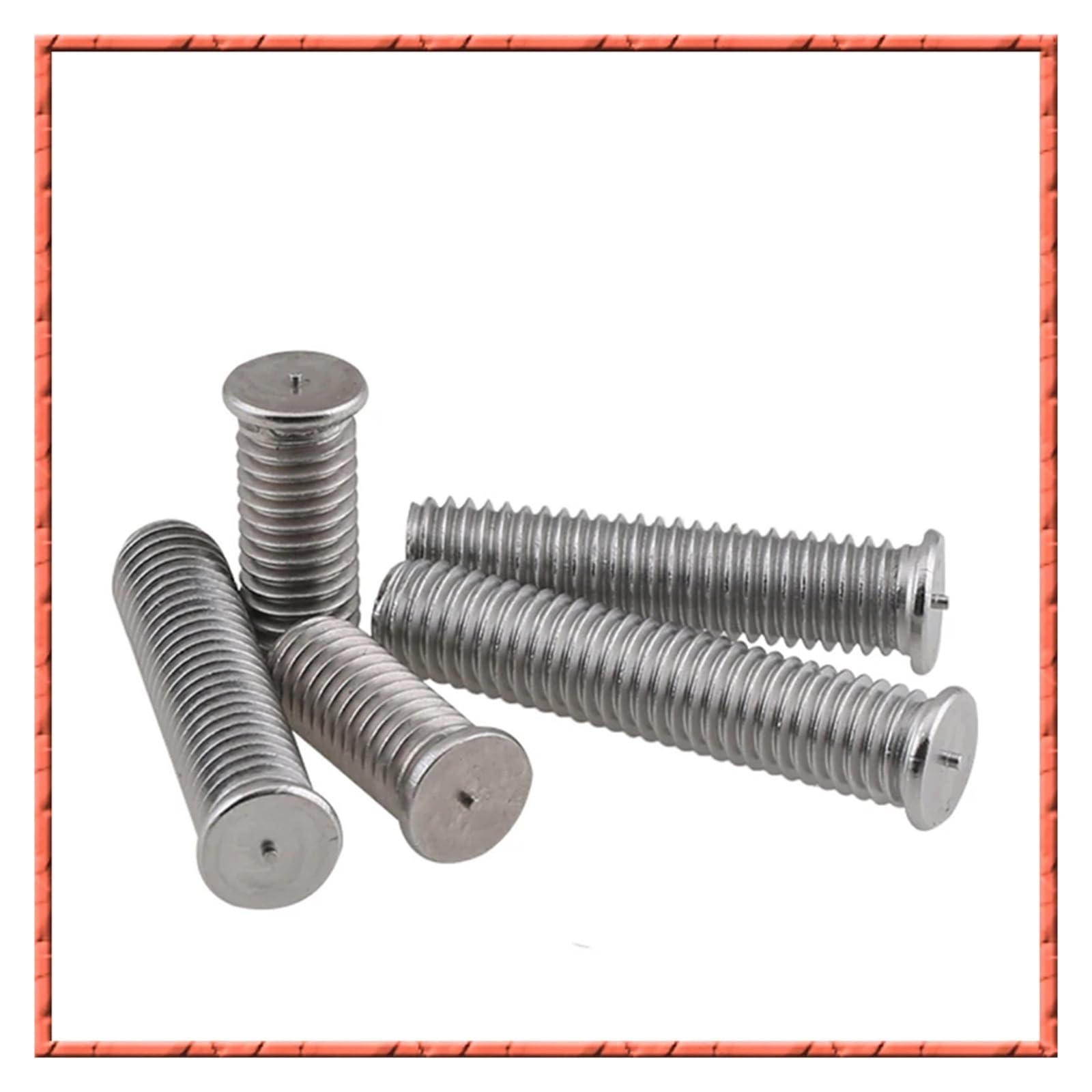 Perni di saldatura 50-100 pezzi M6 M8 M10 Viti a punti in acciaio inossidabile Saldatura for perni for chiodi(M8x40 (50PCS))