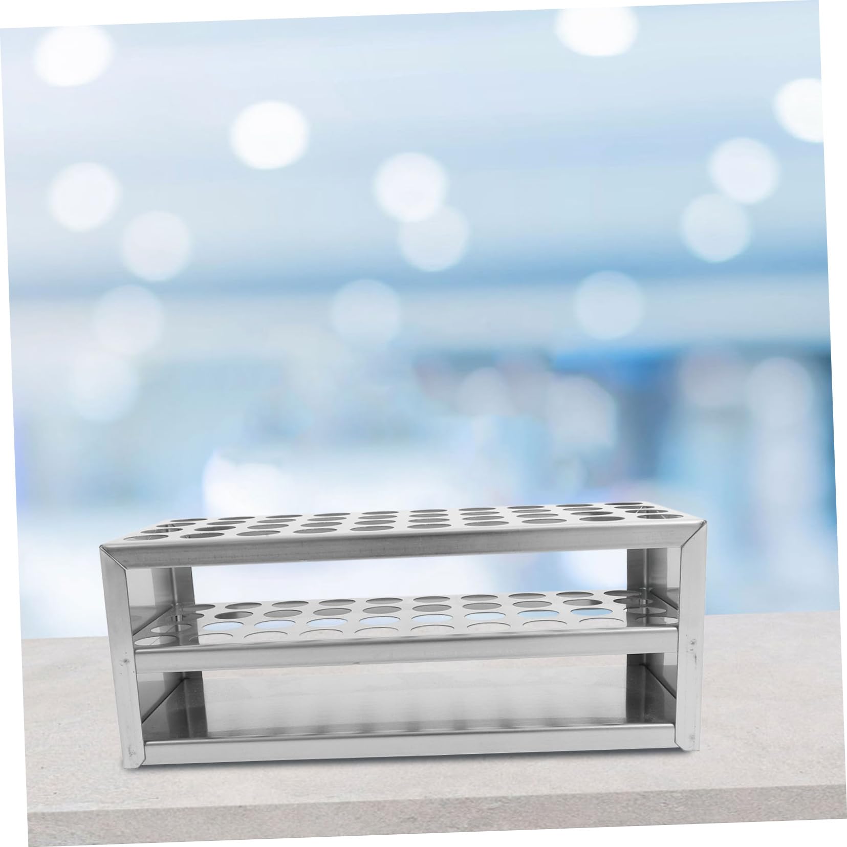 iplusmile 5piezas Gradilla Inoxidable Para Tubos De Soporte Para Tubos De Muestreo Organizador De Resistente Corrosión y De Limpiar