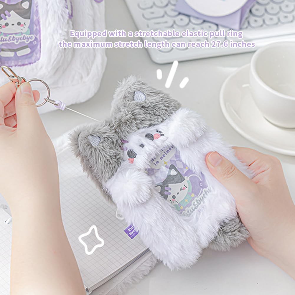 Amazon.com: EHERDM Kpop Photocard Holder Cute Plush 2Pcs with 2
