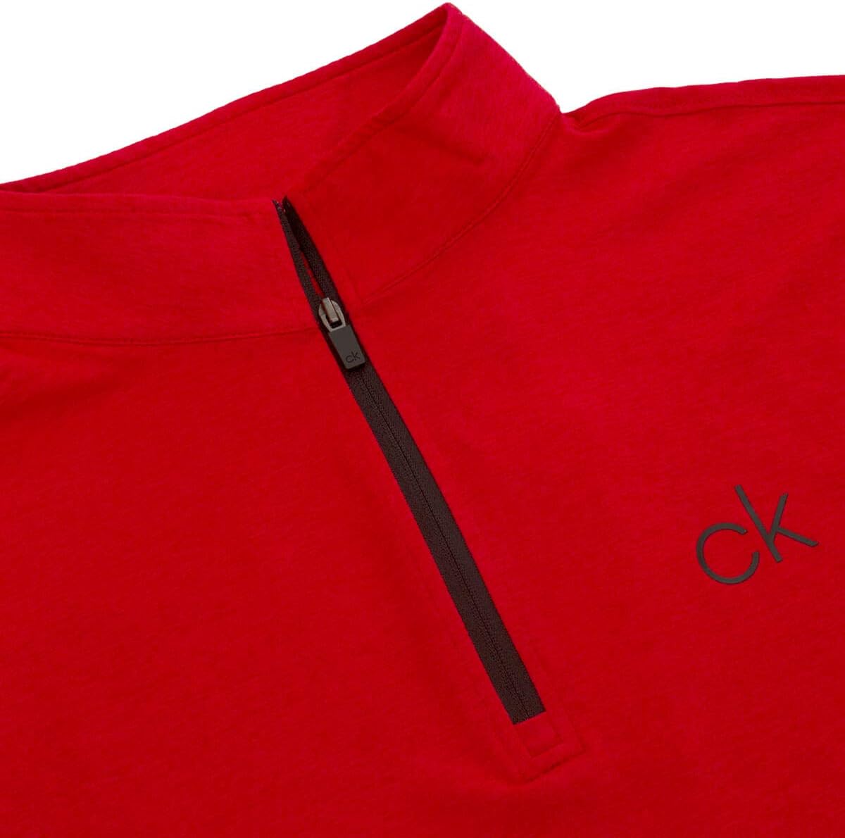 Calvin Klein Men's Newport HZ Sweater - US L - Power Red Marl
