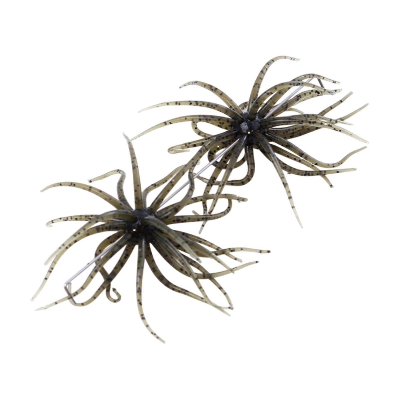 UJEAVETTE 2X Fishing Lures Trout Lures Portable Fishing Flies for Lake Snapper Panfish Green- Sporting Goods- Fishing- Baits, Lures & Flies- Crankbaits-image-24