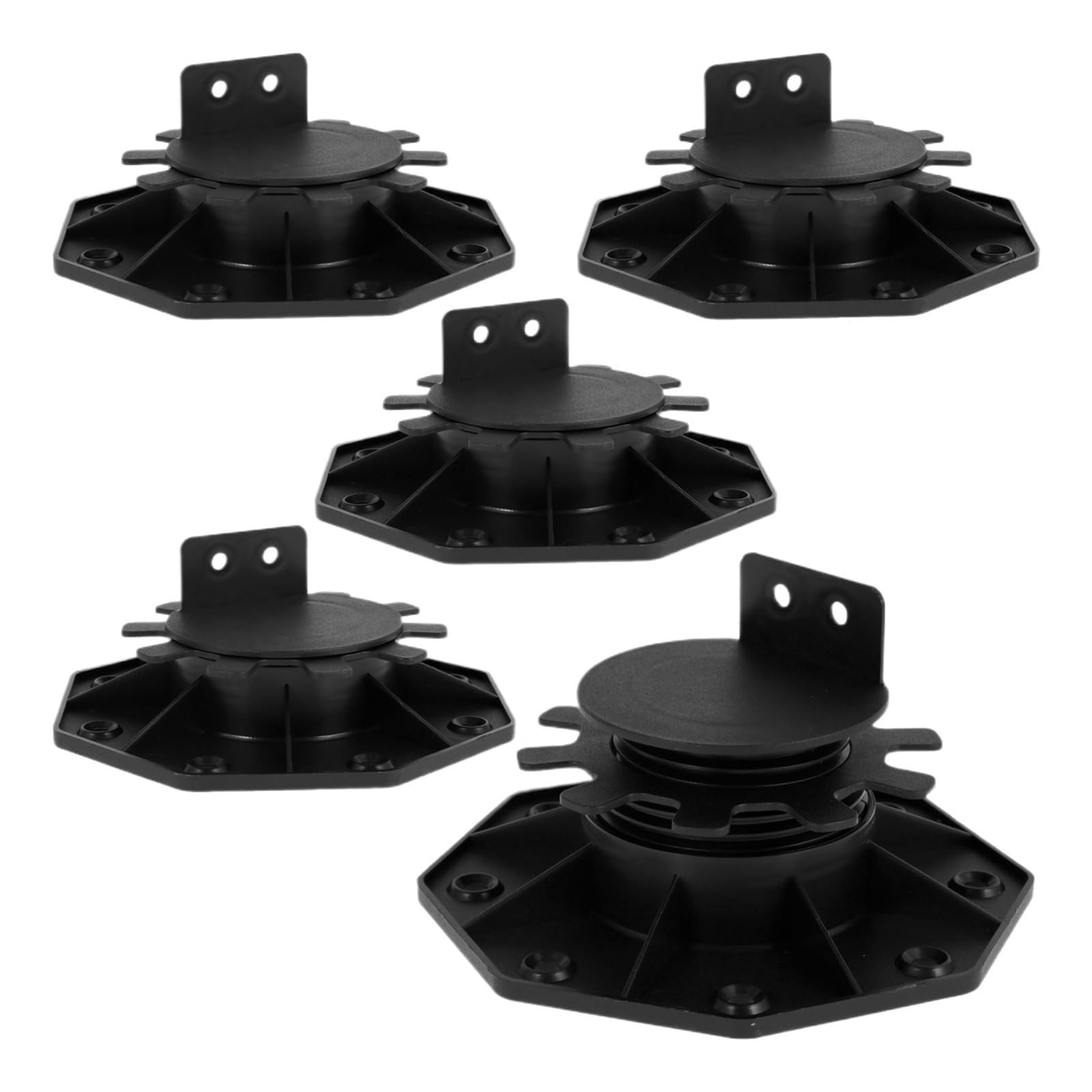 Terrassenständer, Deck Support Pedestals 5 Pcs Adjustable Height 30-140cm(30 to 60cm)