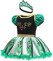 Vista 3 de Dressy Daisy Mameluco de princesa para bebé niña, disfraz para Halloween y cumpleaños con diadema