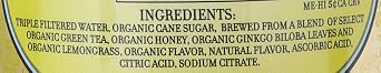 Harney & Sons Organic Green Iced Tea with Citrus & Ginkgo, 12 Bottles | Certified Organic green iced tea with citrus and ginkgo in twelve 16 fl oz glass bottles.
