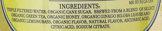 Harney & Sons Organic Green Iced Tea with Citrus & Ginkgo, 12 Bottles | Certified Organic green iced tea with citrus and ginkgo in twelve 16 fl oz glass bottles.
