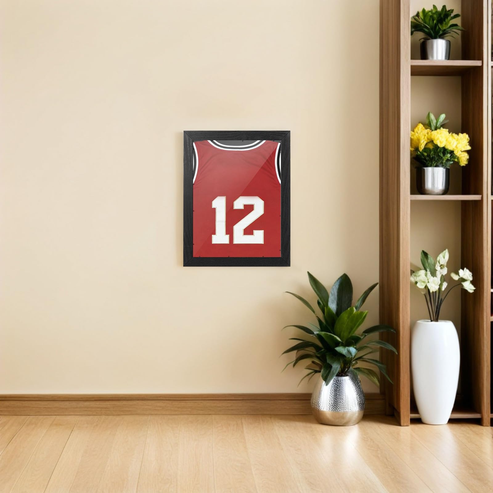 PRETYZOOM 2 Piezas Marco de Madera Negro para Camisetas Deportivas de 35,5x28cm Diseño Acrílico Protector y Funcionalidad Multipropósito Adecuado para Clubes y Oficinas