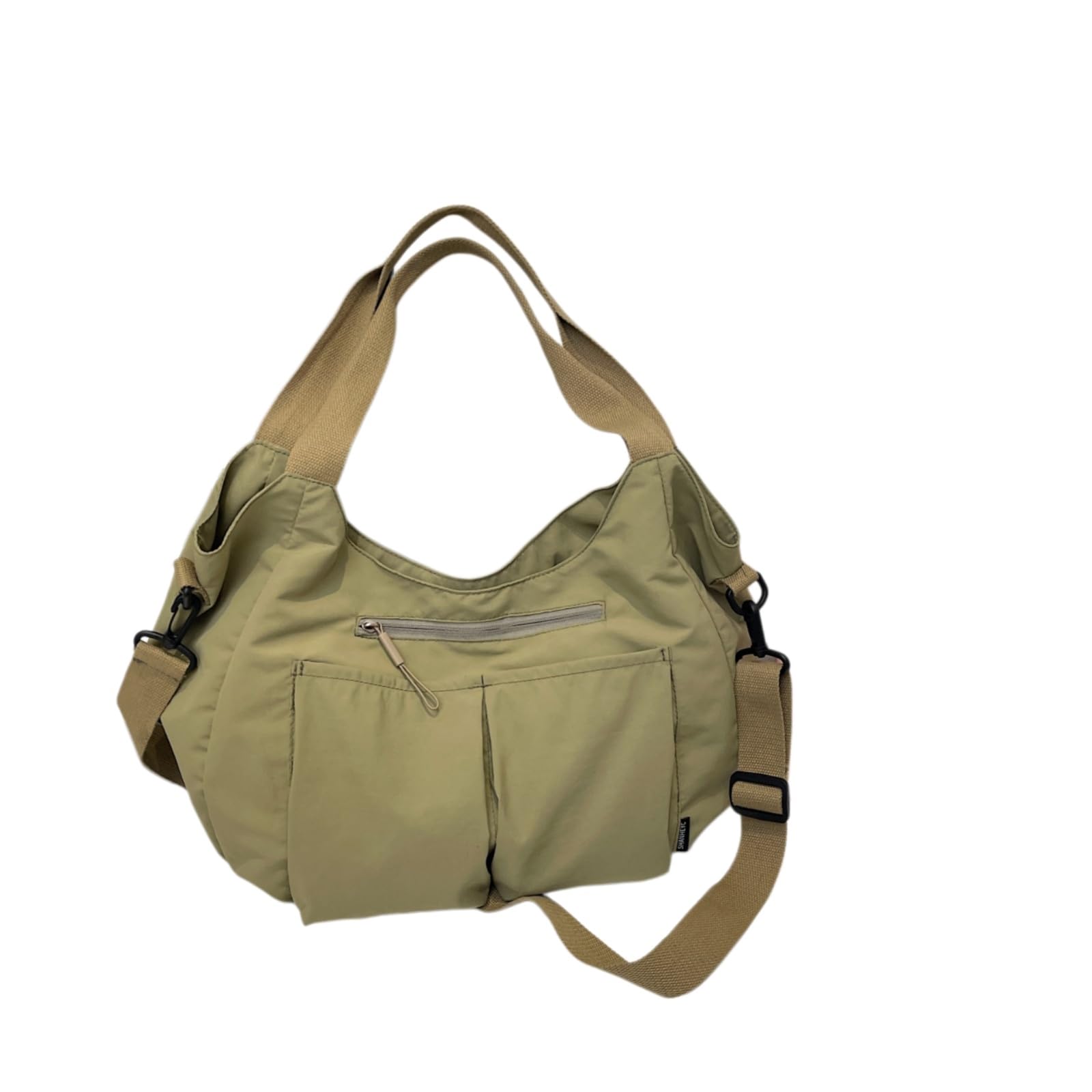 Beauty Case Borsa A Spalla in Nylon di Moda, Hobo Impermeabile Leggera con Spaziosa Archiviazione per Uso Viaggio-Black