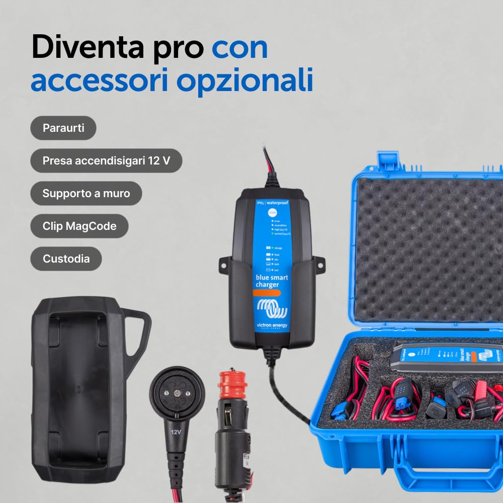 Victron Energy Blue Smart IP65 12-Volt 5 amp 230V, Caricatore Batteria, Bluetooth (CEE 7/17)