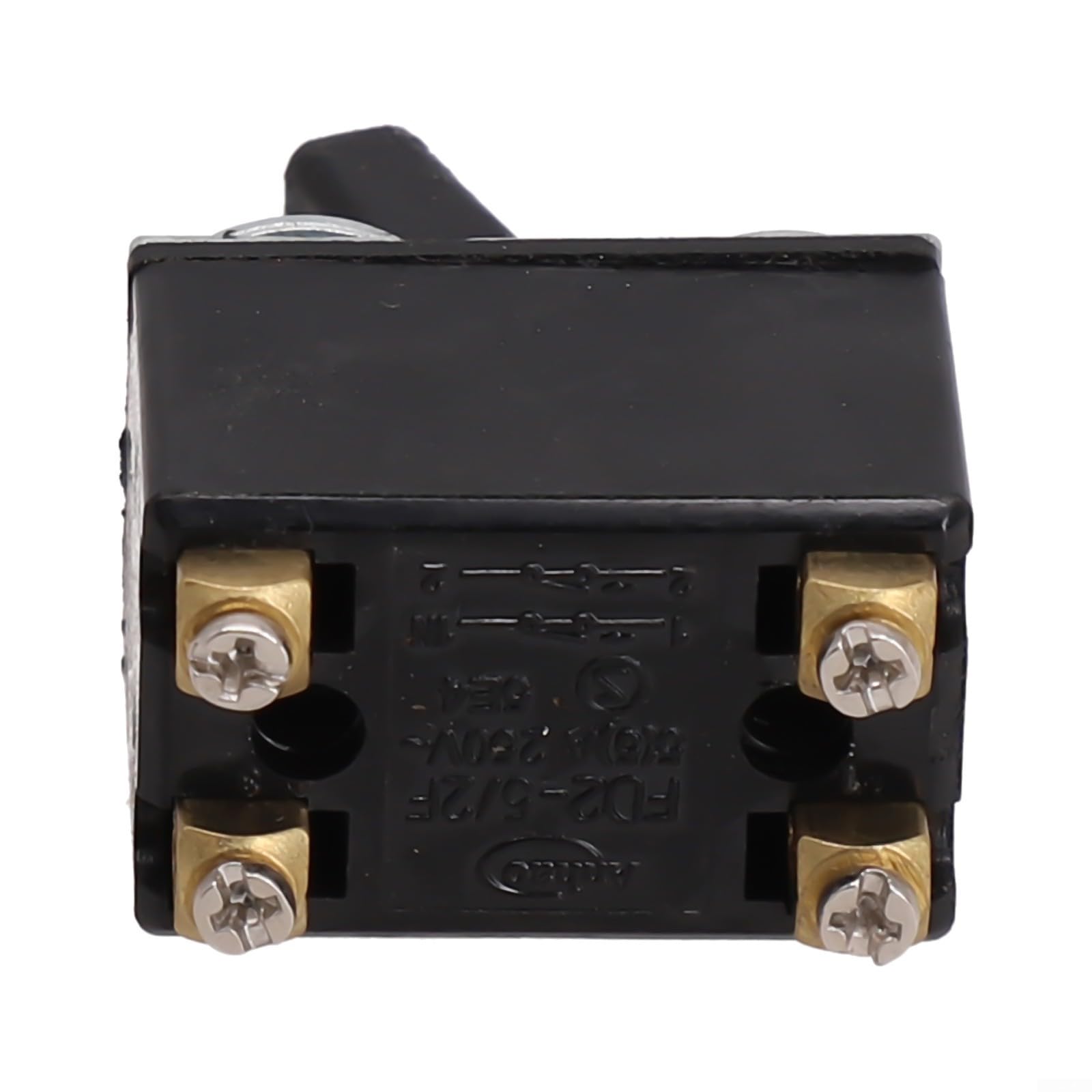 Whychstore Interruttore a Pulsante per Smerigliatrice Angolare, Facile da Montare, AC250V 5A, Nero