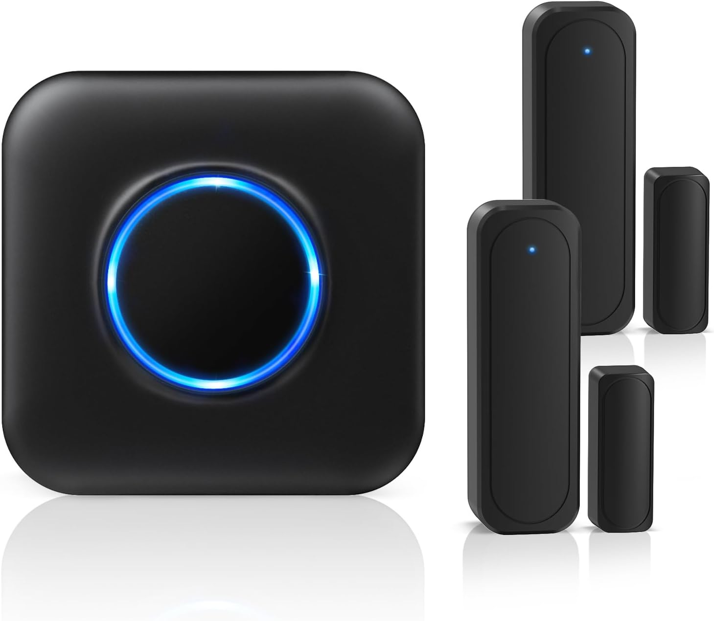 Door Chime, Wireless Door Sensor Chime for Door Opens, Door Alarm Door Ringer with Adjustable Volume, 600ft Operating Range, 58 Chimes, Doorbell Chime for Business/Home/Office