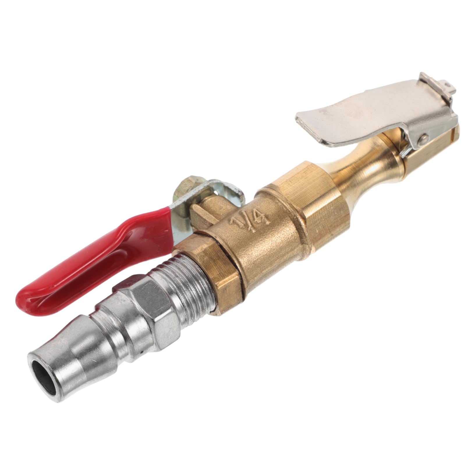 HEALLILY Locking Air Chuck for Tire Inflator Clip Chuck for Cars Agricultural Vehicles Quick Inflate Dust Blowing Tool Efficient Air Compressor Accessory