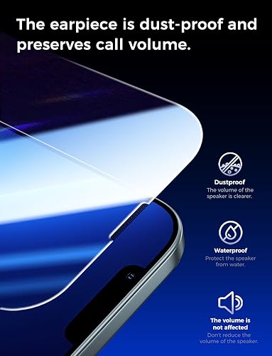 Miniatura 6 de MAGIC JOHN Paquete de 2 protectores de pantalla de vidrio templado para iPhone 13 Pro Max/iPhone 14 Plus de 6.7 pulgadas, instalación automática de