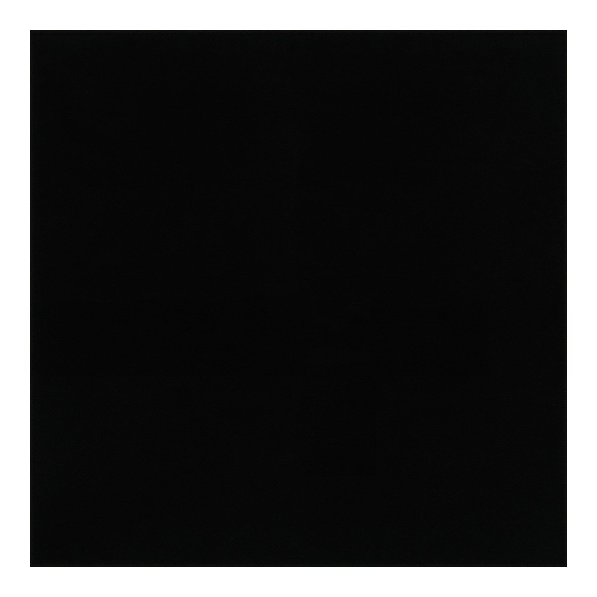 THE RUGS Washmellow Square Rug Living Room - Washable Non-Slip 120x120 cm, Black 9 mm Soft Low Pile Bedroom Kitchen