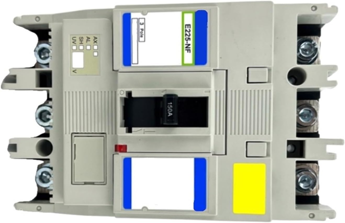 Fixed Type Molded Case Circuit Breaker E225-NF, 3-Pole Industrial 150A Overload Protection Safe Switch, Thermal Magnetic Trip Breaker