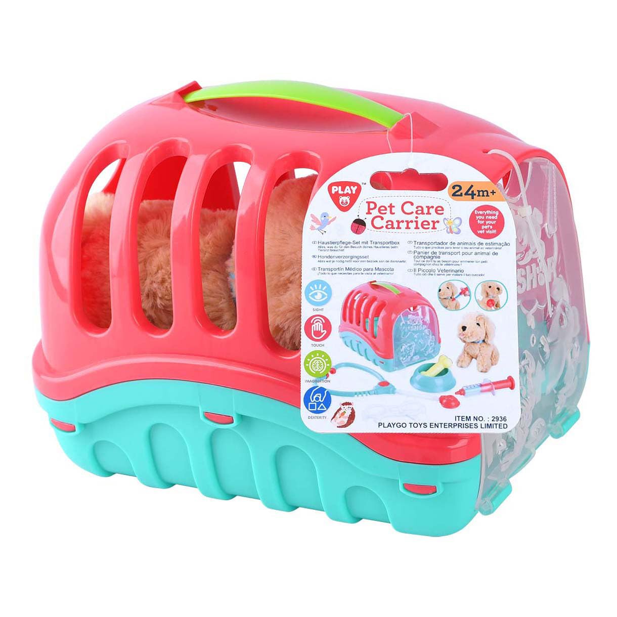 Boîte de transport pour animal domestique Play et kit de jeu pour chiot