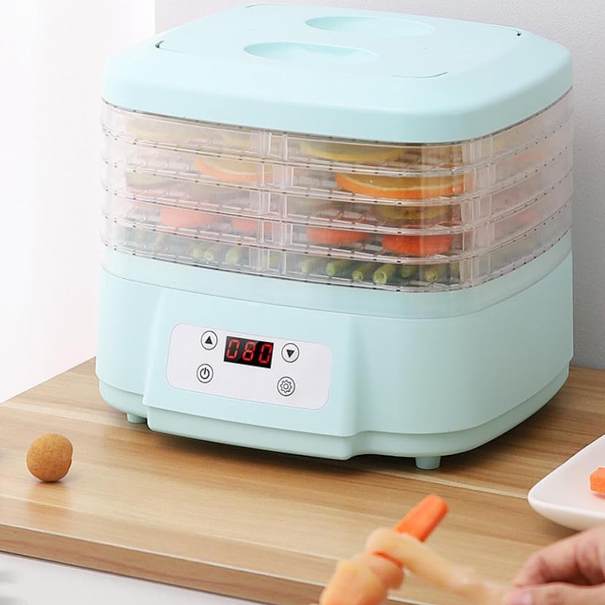 freeze dryer machine for home for candy & snacks, food dehydrator machine with digital adjustable timer and temperature control, for beef fruits meat vegetables 3 trays 220v