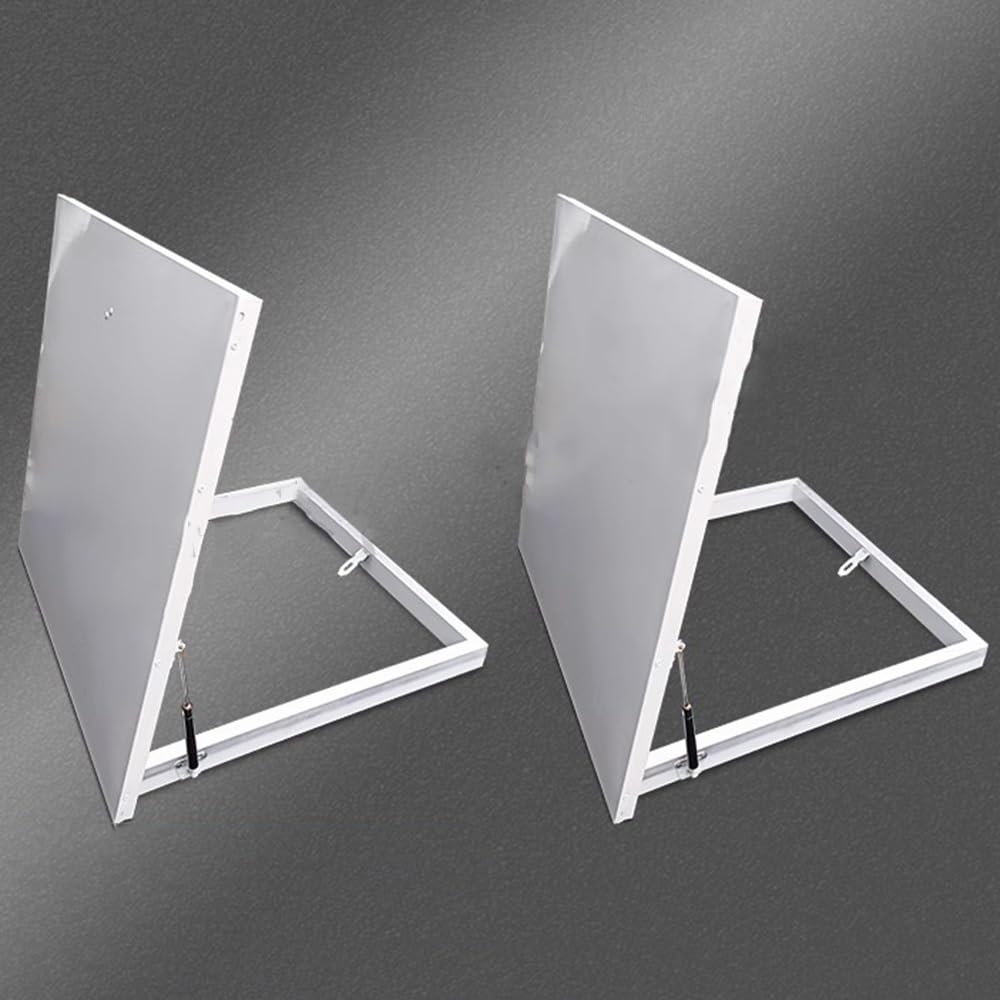 WIGING Trampilla De Acero Galvanizado para Ático Sótano Escaleras Tapa De Salida con Amortiguador De Gas, Impermeable para Ático Tapa De Trampilla para Patio(100x80x7cm)