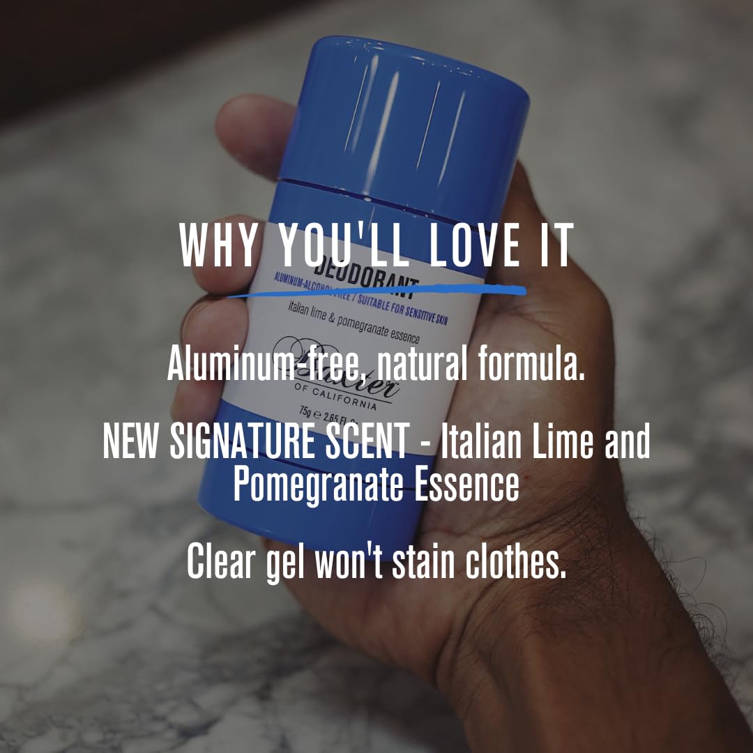 Baxter of California Deodorant, Aluminum & Alcohol-Free Clear Stick, Italian Lime and Pomegranate Essence, 2.65 Ounce - Image 4