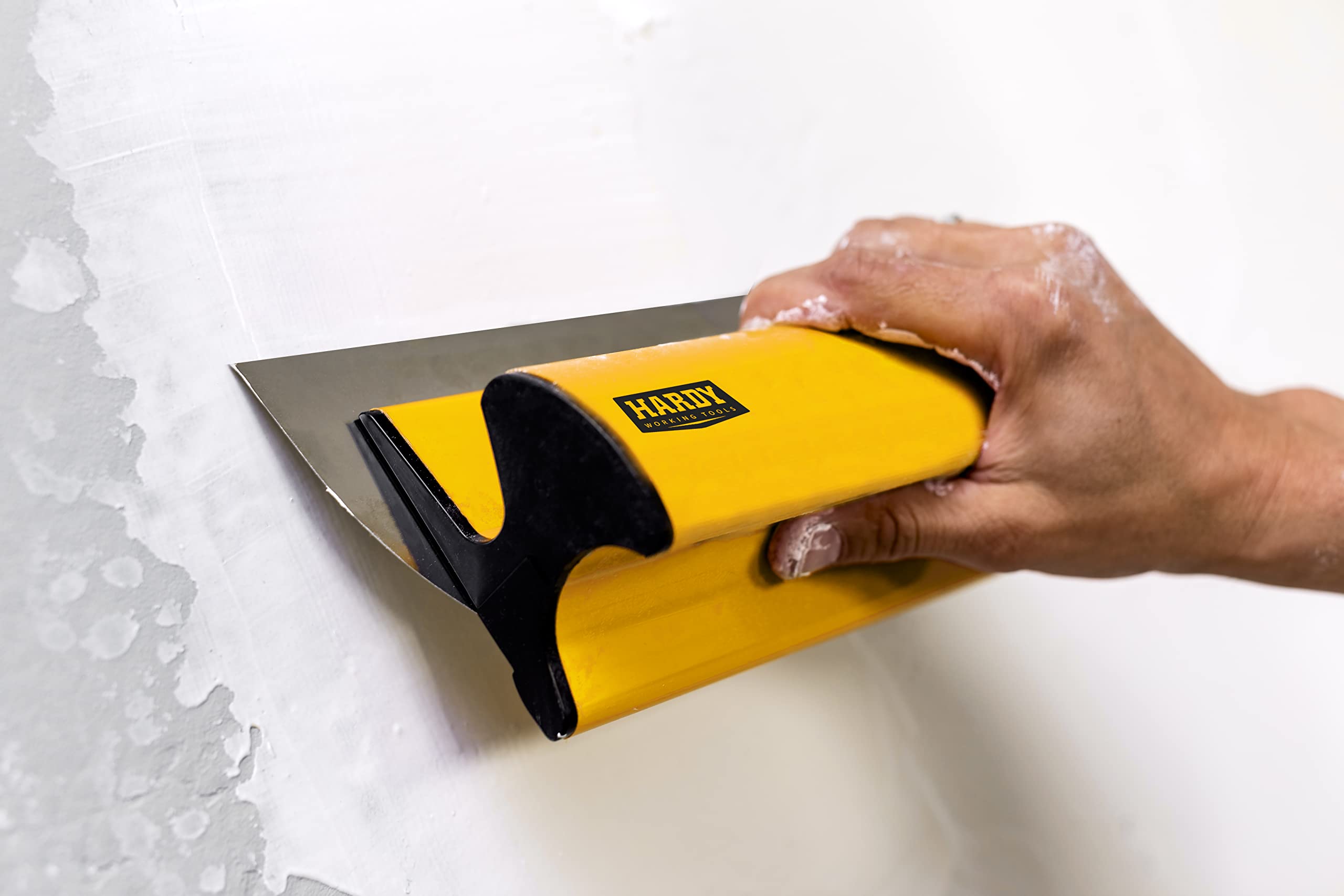 Hardy Working Tools Spatola per superfici da 40 cm, serie 763, lisciatrice per stucchi, per facciate e intonaci con lama in acciaio inossidabile da 0,3 mm