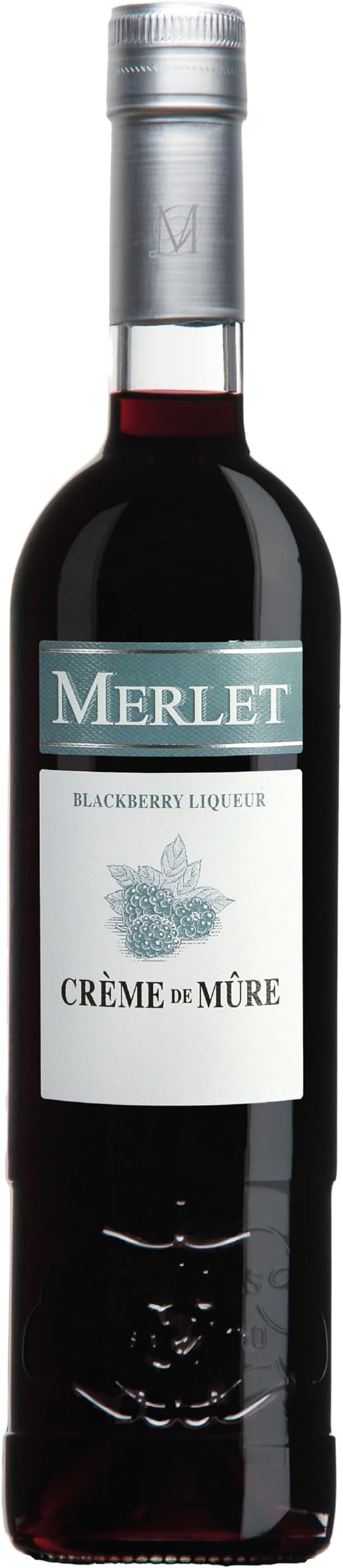 Merlet & Fils Crème de Mûre Sauvage Blackberry Liqueur, from France’s Cognac region, 70cl, Natural Cork, Deep Berry for Bramble Cocktails, Spritzes, After-Dinner