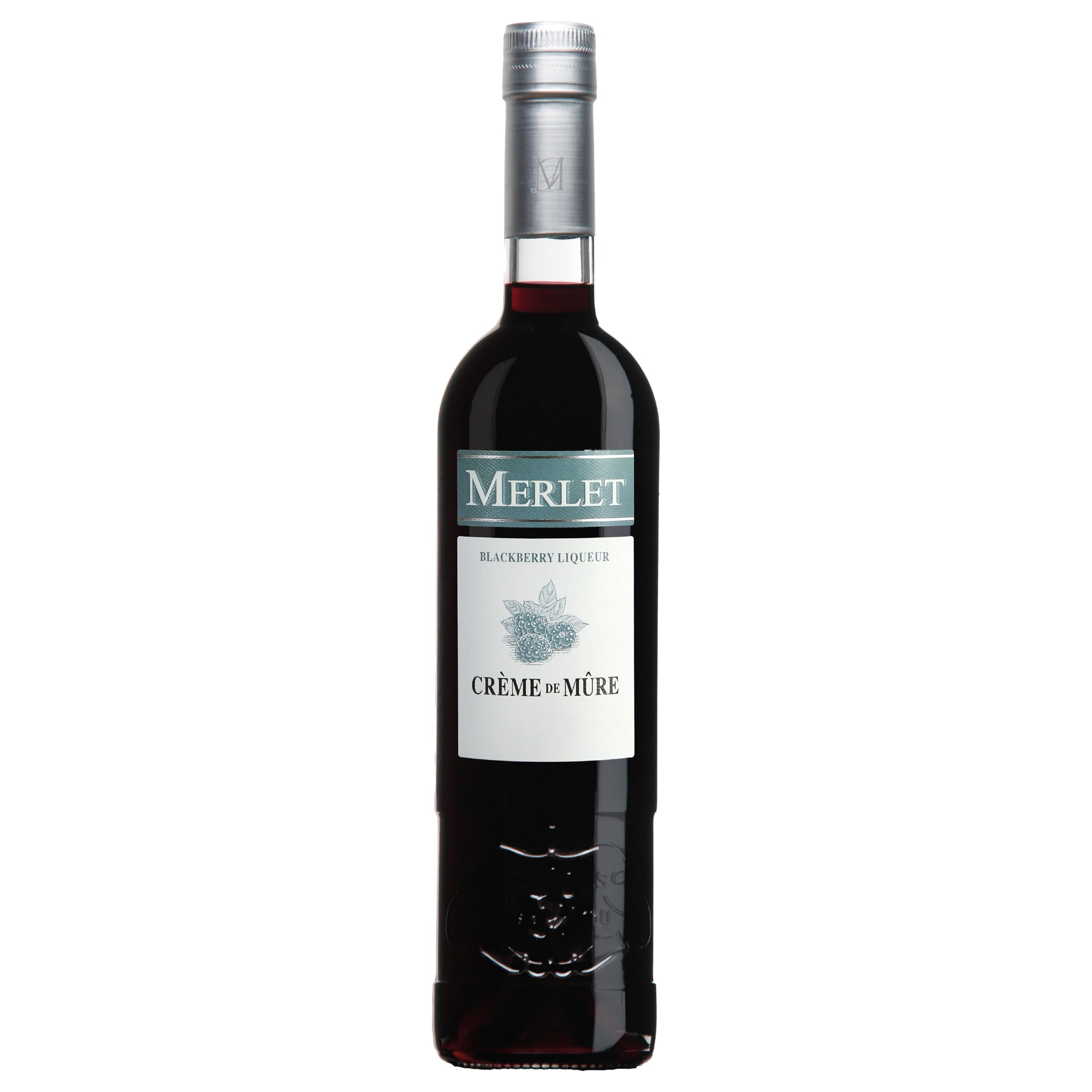Merlet & Fils Crème de Mûre Sauvage Blackberry Liqueur, from France’s Cognac region, 70cl, Natural Cork, Deep Berry for Bramble Cocktails, Spritzes, After-Dinner