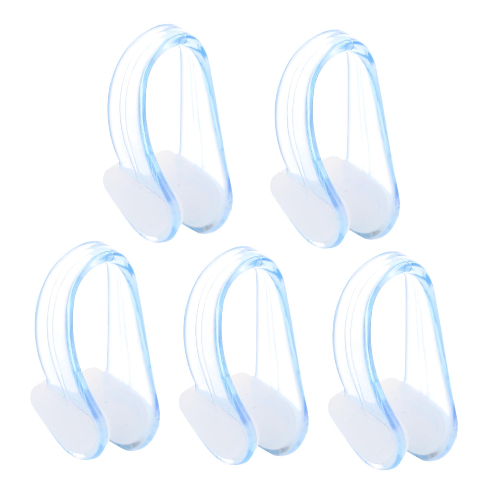 Gatuida Wear Resistant Swimming Nose Clip 5 Boxes Silicone PC White