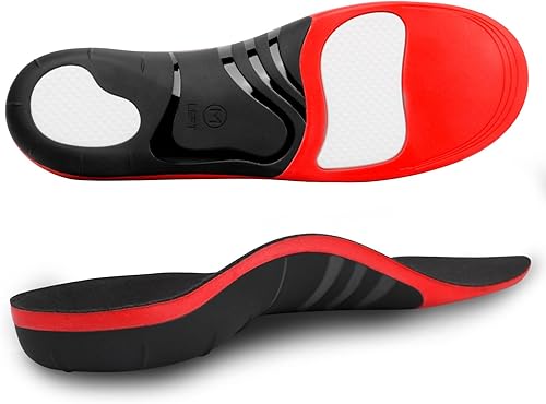 RooRuns - Plantillas para fascitis plantar, más de 280 libras, soporte de arco alto, pies planos, plantillas ortopédicas suaves para aliviar el