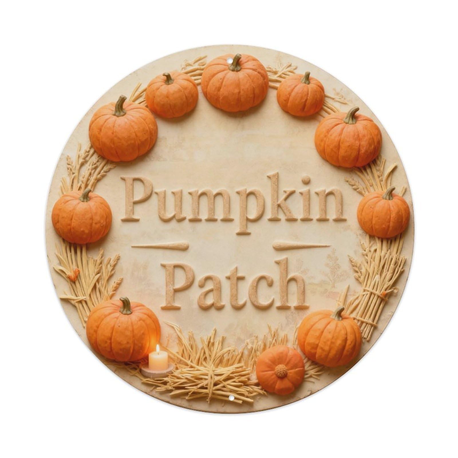 Pumpkin Patch Metal Tin Sign Plaque