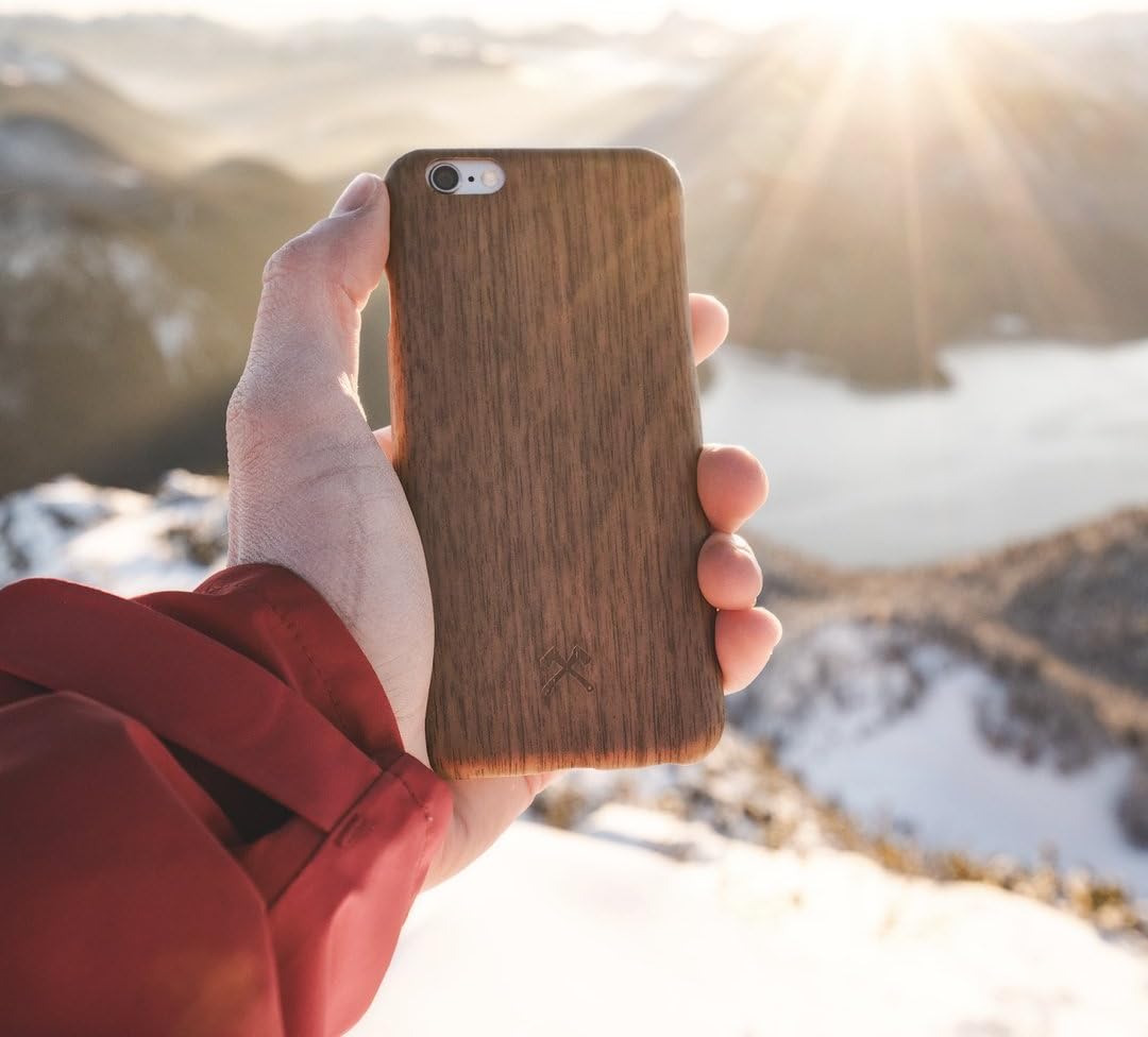 Limited Discount Woodcessories - Case Compatible with iPhone 6 / iPhone 6s, Protection Made of Real, Sustainable Wood Premium Design, EcoCase Slim (Walnut)