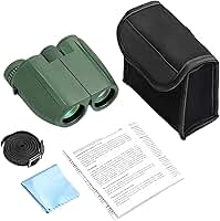 Binóculos para Observação de Aves,10x25 Fácil e À Prova de Água,Binóculos de Viagem Compactos | para Navegadores, Caminhantes, Fãs de Desporto, Campistas, Fotógrafos, Atividades ao Ar