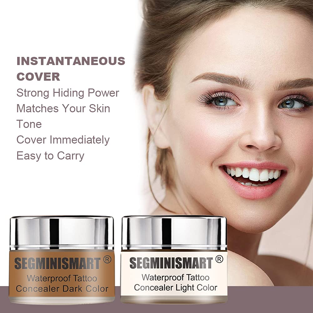 Correttore per Coprire Tatuaggi, Cicatrici,Tattoo Concealer, Make Up Set Impermeabile