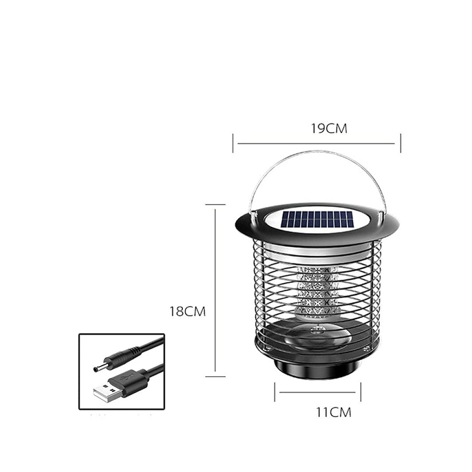 Lampada solare antizanzare Lampada da giardino antipioggia per esterni Trappola per zanzare da esterno Repellente per zanzare e zanzariera Trappola per insetti domestica per interni Repellente per ins