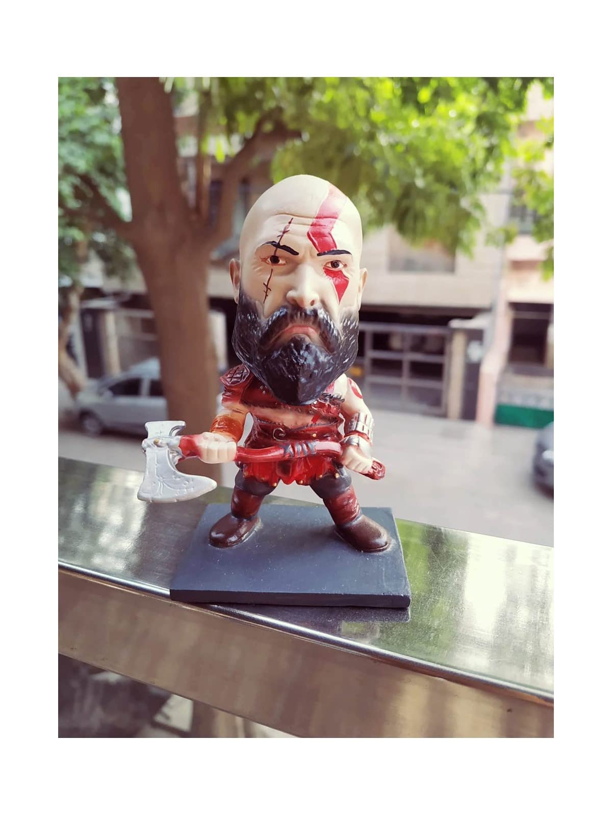 BOENJOY Gifts - Made in India - Kratos Bobble Head + Car Decoration | Spartan Warrior | God of War Action Figure (B0B52FVGM9) Amazon Price History, Amazon Price Tracker