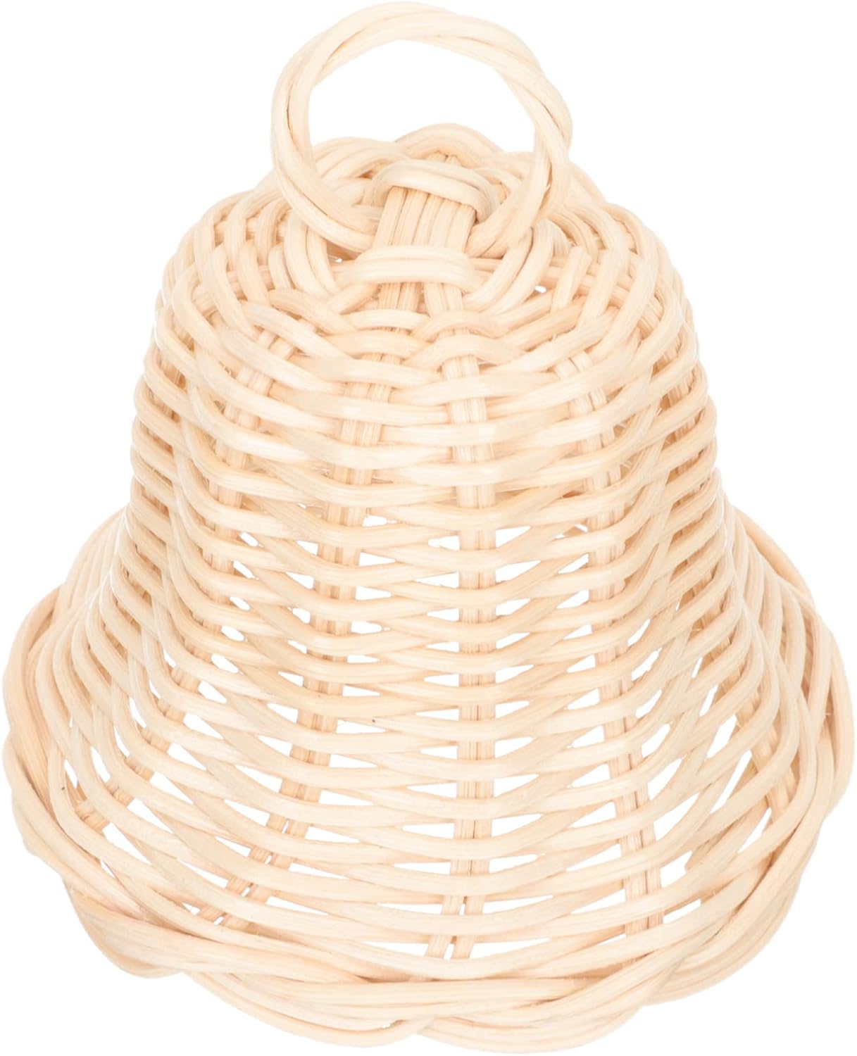 Christmas Bell Ornament Wicker Bell Ornaments Handmade Woven Bell Farmhouse Christmas Hanging Ornament for Christmas Holiday Decoration