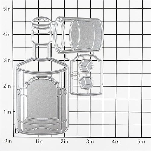 Miniatura 2 de DzIxY Cubo transparente Copa de agua Troqueles de corte de metal para hacer tarjetas de grabación en relieve Papel Troquelado Sets Álbum