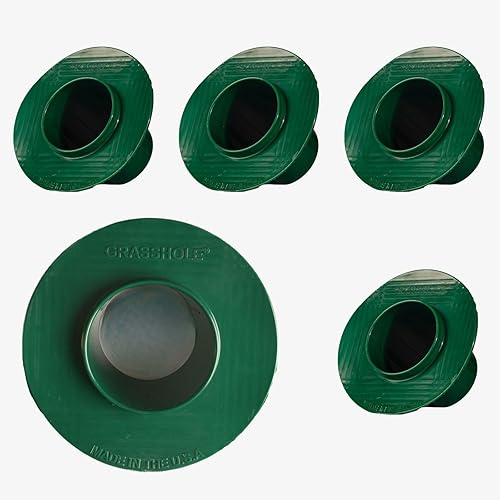 Miniatura 2 de GRASSHOLE - Rosquilla patentada de protección de cabezal de aspersor, protección de rociadores de césped, rosquillas de plástico para cabezales de