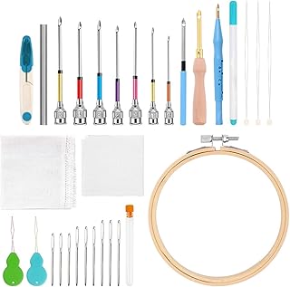 パンチニードルキット,刺繍縫製ツール | 調整可能 パンチニードルキット 毛糸クラフト・キルト・枕・タオル向け
