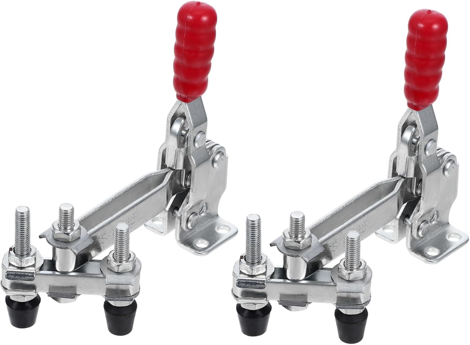 2pcs Vertical Toggle Clamp High Clamping Force Hardware for Woodworking and Welding Tasks Quick Release Mechanism for Efficient Projects