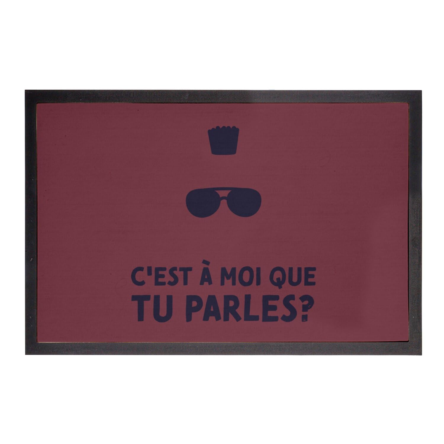 Paillasson Taxi Driver rouge 75x50cm pour une entrée style cinéma