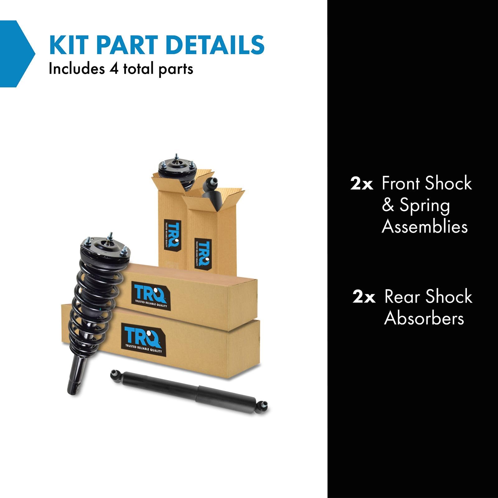 パーツ sousuke Amazon.com: TRQ Complete Shock Assembly & Shock Absorber Kit 4